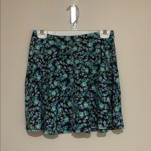 Forever 21 blue floral skirt